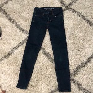 American Eagle 00 Short Dark Wash Jeans